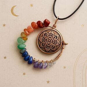 Multicolor Chakra Pendant Necklace